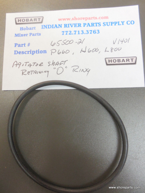 Hobart Mixer P660, H600, L800m M802, Agitator Shaft "O" Ring Part 67500-21